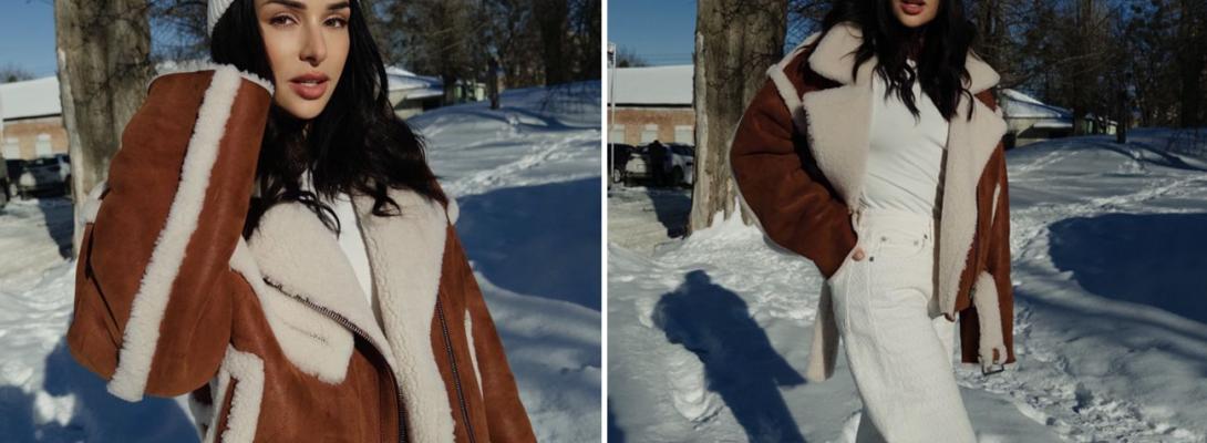 Злата Огнєвіч показала, як носити дублянку-авіатор і виглядати дорого взимку