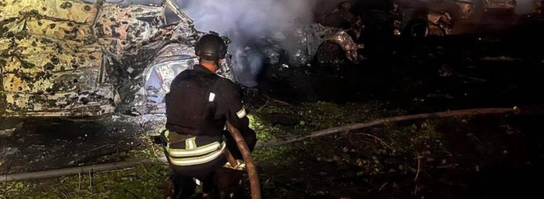 Пошкоджена школа-інтернат, були пожежі: ДСНС розповіла про наслідки атаки на Київ