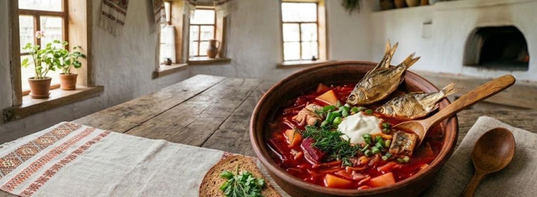 Любимый борщ Кобзаря: забытый рецепт с сушеными карасями, который стоит попробовать