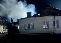 У Кіровоградській області спалахнула пожежа після нічної атаки ворожих дронів