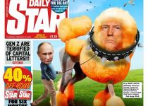 Британське видання зобразило Трампа пуделем, якого за повідець тримає путін