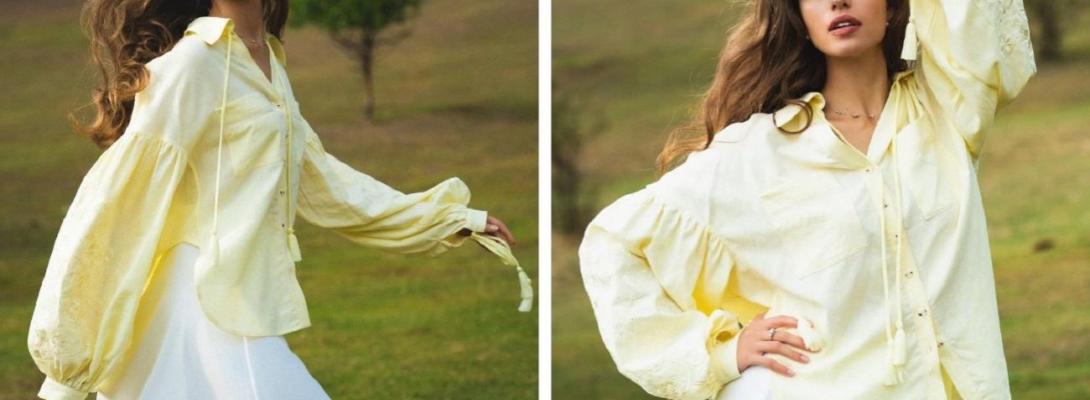 Ковбойські чоботи і сорочка відтінку Butter Yellow: образ від колишньої Комарова