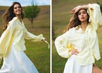 Ковбойські чоботи і сорочка відтінку Butter Yellow: образ від колишньої Комарова