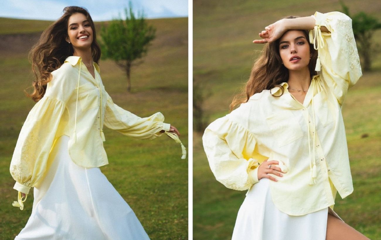 Ковбойські чоботи і сорочка відтінку Butter Yellow: образ від колишньої Комарова