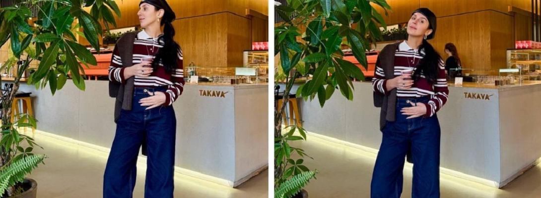 Джамала показала трендовий зимовий "лук": широкі джинси та светр на плечах