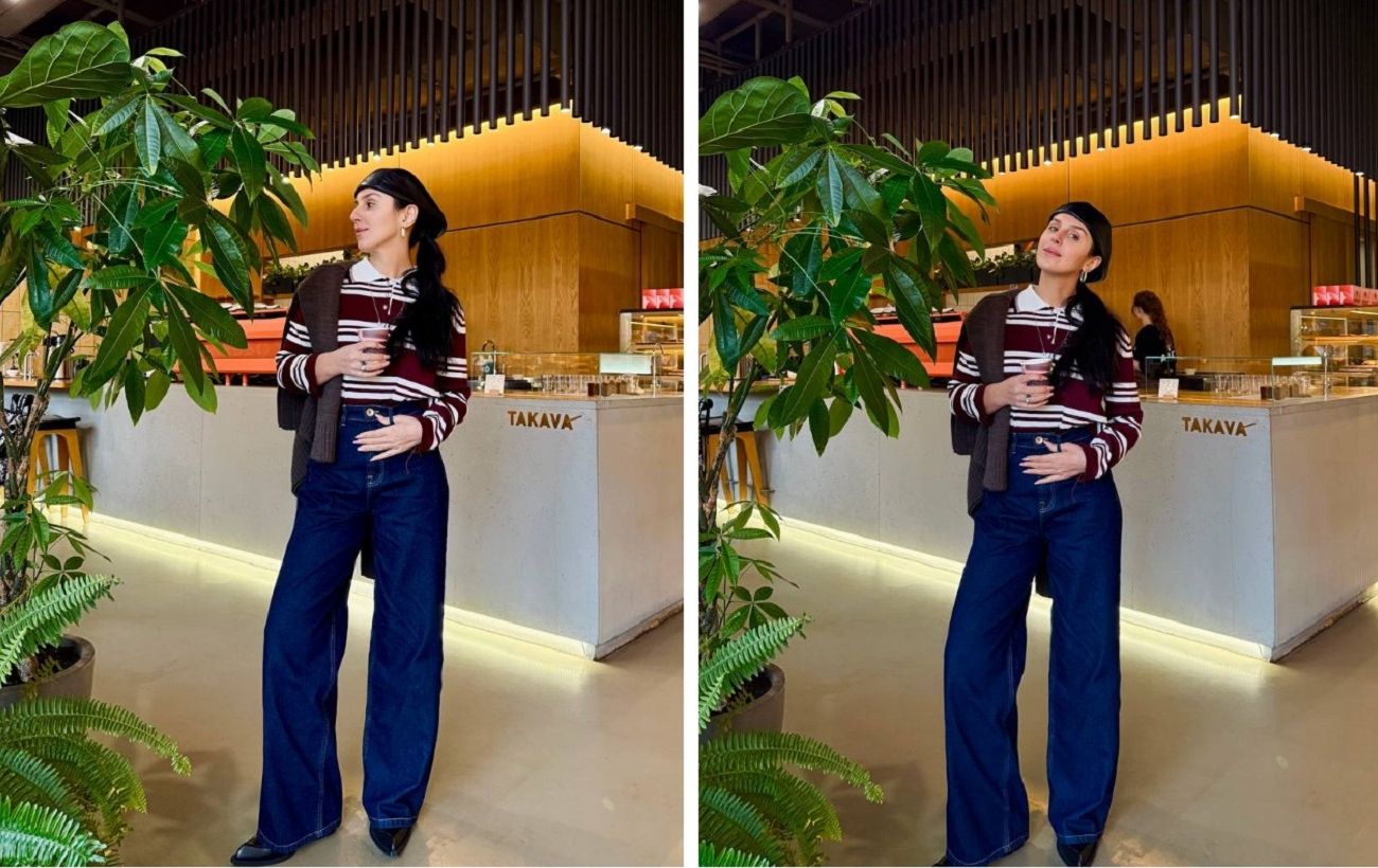 Джамала показала трендовий зимовий "лук": широкі джинси та светр на плечах