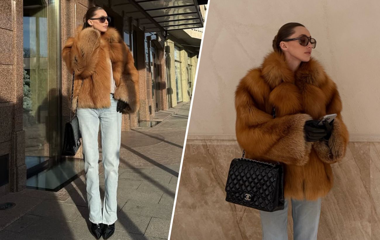 Як носити об’ємну шубу і виглядати дорого: приклад від колишньої Миколи Тищенка